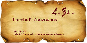 Larnhof Zsuzsanna névjegykártya